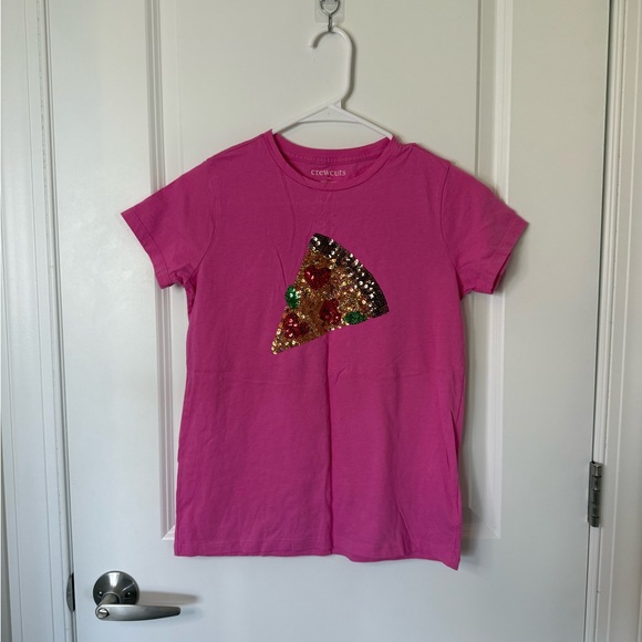 Crewcuts Other - Girls Crewcuts T-Shirt with Sequin Pizza
